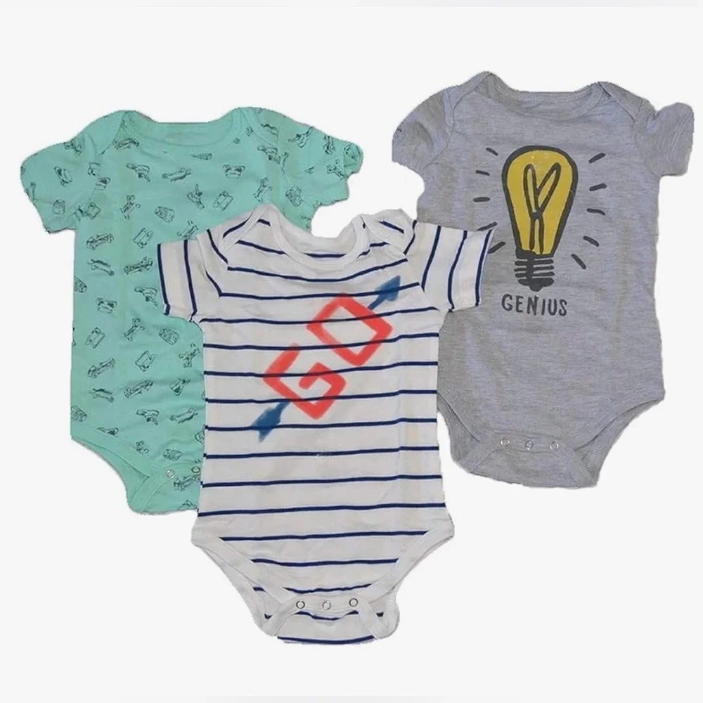 NWT Junk Food Baby Monopoly Onesie 3 Pack